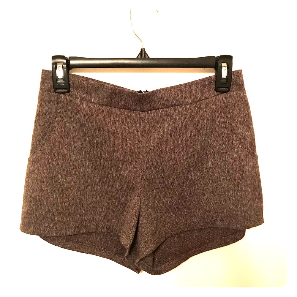 High waisted “ tweed “ shorts